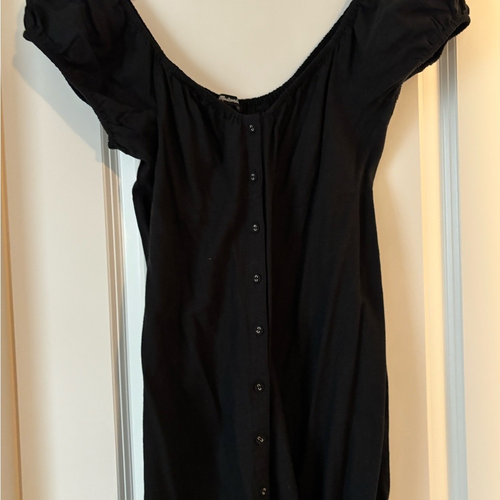 Madewell Black Off-Shoulder Top